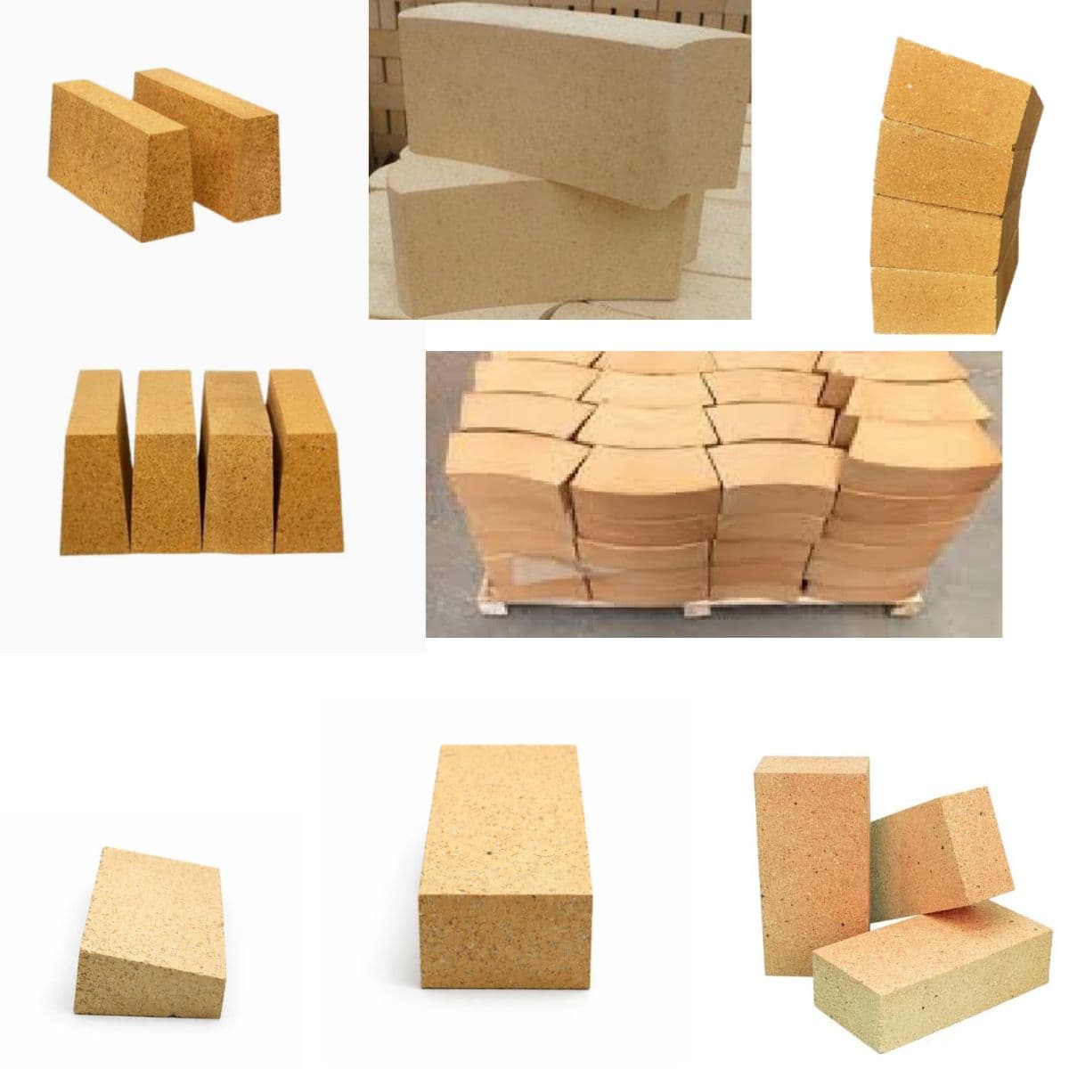 Briques réfractaires denses